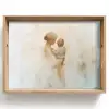 Kind - Moeder - Waterverfschilderij Dienblad Rechthoek middel -z3d_shopping