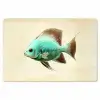 Schubben - Vis - Mint - Minimalistisch Placemat vinyl groot -zzsfeer1_Kitchenyeah-website