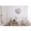 Takken - Bloesems - Roze Wandcirkel aluminium klein -woonkamer