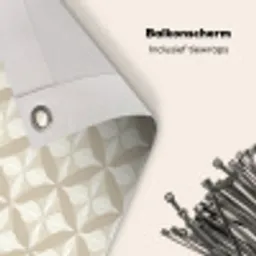 Patroon - Klassiek - Beige Balkonbeschermer Duitsland klein 596 -closeup_NL