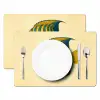 Felgeel - Vis - Strepen - Vinnen Placemat vinyl groot -zzsfeer2_Kitchenyeah-website