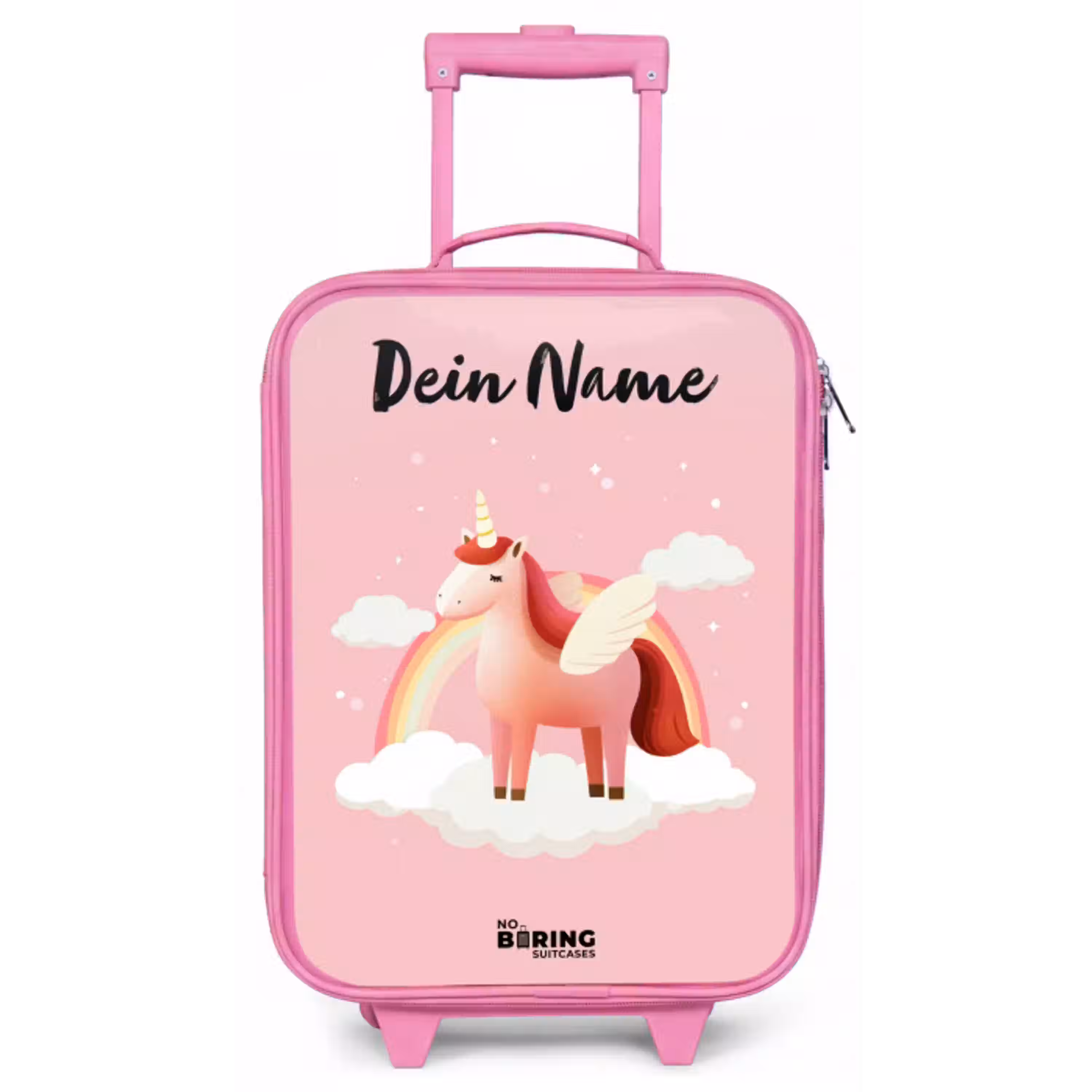 Eenhoorn - Vleugels - Roze - Regenboog Kinderkoffer - Roze klein -zz3dotto