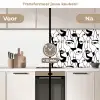 Lijnen - Gezichten - Zwart - Wit keuken achterwand 2 middel 871 -voor-na2_NL