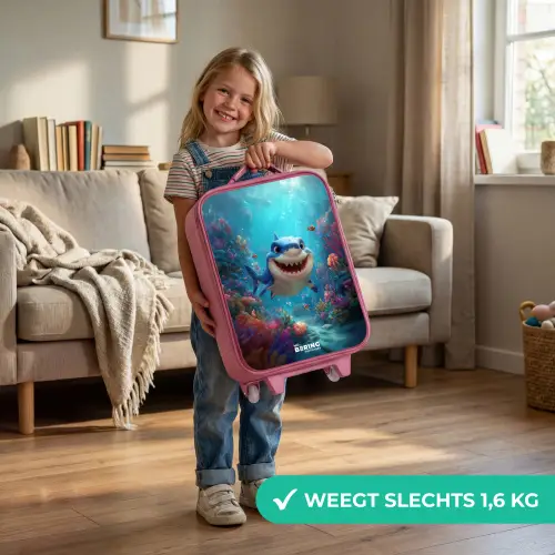 Rif - Koraal - Haai - Dier Kinderkoffer - Roze klein -sfeer2_NL