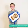 Baby leeuw Kinderrugzak - Blauw middel -sfeer1_NL