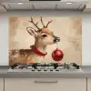 Kerst - Hert - Gewei - Kerstbal - Rendier keuken achterwand spatscherm klein -3d_website