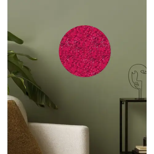 Vloeiend - Verf - Texturen - Rood Wandcirkel behangsticker klein 186 -sfeer2