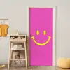 Smiley - Vrolijk - Roze deurposter klein -sfeer4