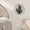 Cactus - Subtiel - Groen Akoestische PET Vilt - Rond klein -sfeer4