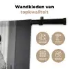 Vrouw - Spaghetti - Zwart - Wit Wandkleed katoen klein -sfeer2