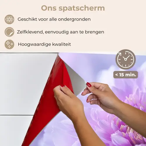 Paars - Dahlia - Dromerig keuken achterwand spatscherm klein -spatscherm_NL