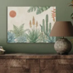 Woestijn - Planten - Groen PET vilt klein -sfeer2
