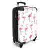 Flamingo feestje Koffer - NBS - Handbagage middel -productfoto_3d