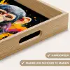 Aap - Graffiti - Kleurrijk - Bananen - Modern Dienblad Rechthoek middel -USP_HandgreepNL