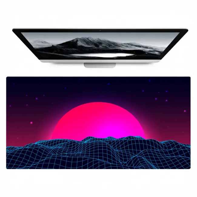 gaming-neon-landschap Muismat XXL klein -zzz3d