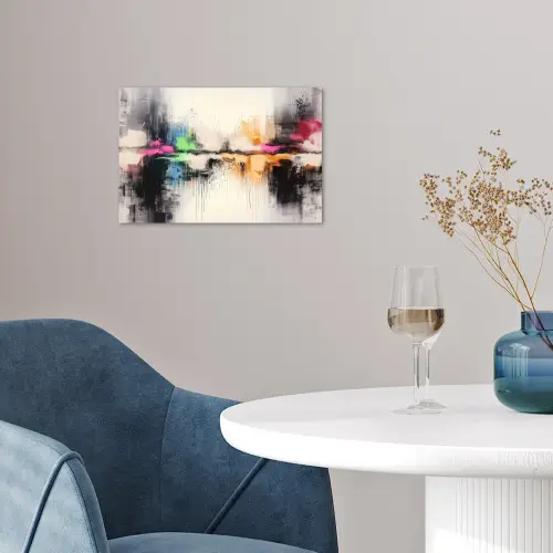 Abstract - Kleurexplosie - Landschap poster papier klein -sfeer3