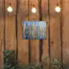 Skyline - Wolkenkrabbers - Water - Blauw tuinposter los doek klein -sfeer1
