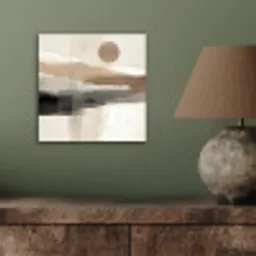 Minimalistisch - Landschap - Dimensie aluminium wit klein -sfeer2