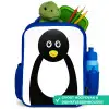 Dierenportret - Pinguïn - kinderen Kinderrugzak - Blauw middel -inhoud_NL