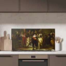De Nachtwacht - Rembrandt van Rijn keuken achterwand spatscherm middel -sfeer2