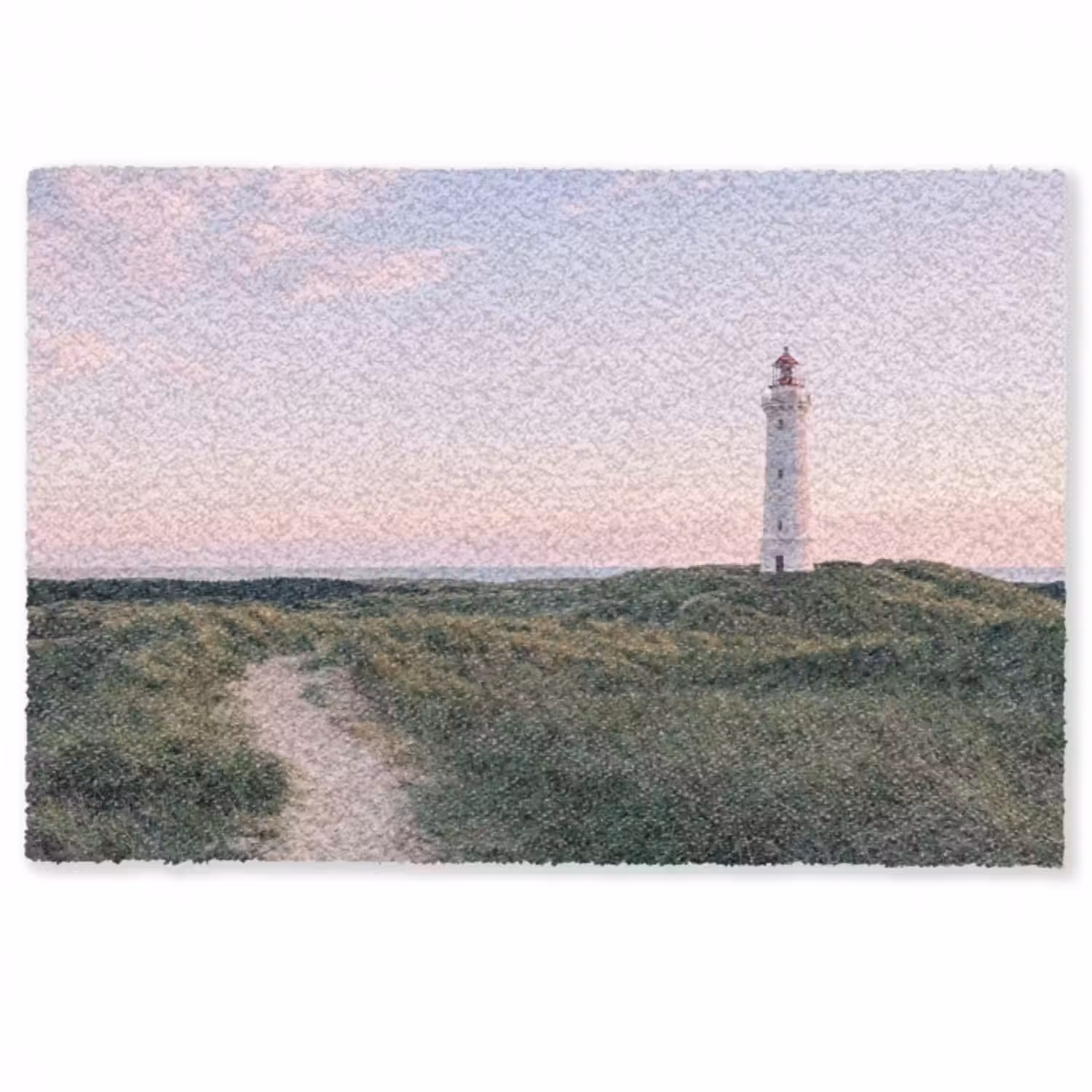 Fußmatte - Leuchtturm - Dünenlandschaft - Meer