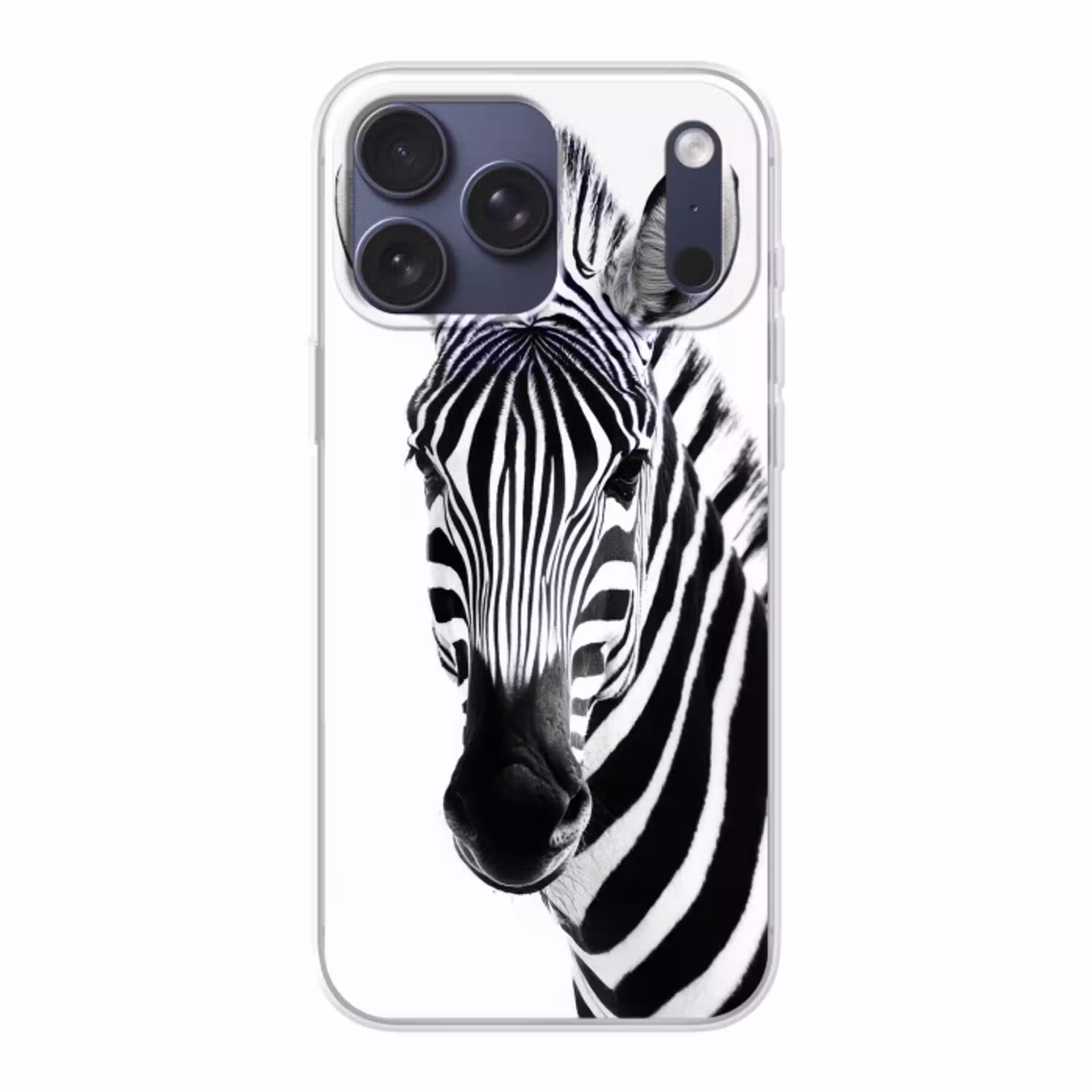 Zebra - Close-up - Zwart - Strepen Telefoonhoesje iPhone 17 Pro Max klein -3d