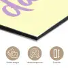 Oh darling - Geel - Hart aluminium wit klein -closeup_NL