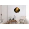 Kaarslicht - Kerst - Veelkleurig Wandcirkel aluminium klein -woonkamer