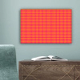 Stippen - Patroon - Oranje canvas 2cm klein 34 -sfeer4