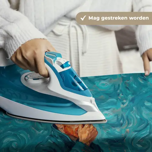 Portret - Klassiek - Blauw Wandkleed katoen klein -sfeer9