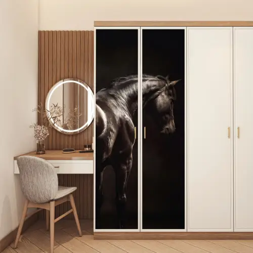 Krachtig - Paard - Donker deurposter klein -sfeer3
