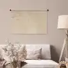 Parallelle lijnen - Lichte textuur - Beige Wandkleed katoen middel -sfeer4