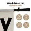 Kerst - Quote - Joy - Zwart - Feestdagen Wandkleed katoen klein -sfeer2