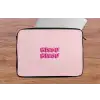 Bisou - Roze - Schaduw laptophoes neopreen klein -tafel
