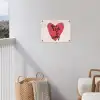 Hart - Rood - Valentijn tuinposter los doek klein -sfeer8