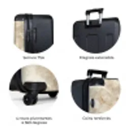 Lichtbeige - Onyx - Subtiel NBS - Large koffer - Volwassenen Unisex groot -zzzzzzzbolletjes_FR