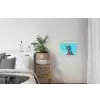 T-Rex - Blauw - Wolken - Zonnebril textielposter latten blank klein -woonkamer