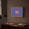Slow down you're doing fine - Ster - Blauw Light Box met batterij (Wandlamp) middel -sfeer1