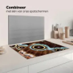Vleugels - Vlinder - Blauw Inductie beschermer vinyl 3mm klein -wsfeer7_website