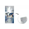 Wereldkaart - Blauw - Abstract fotobehang vinyl groot -3d