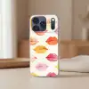 Lippen - Kleurrijk - Glanzend Telefoonhoesje iPhone 17 Pro klein -sfeer2