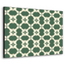 Tegel - Klassiek - Groen Textielframe zwart klein 947 -3d