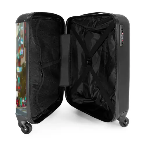 Metalen wachter NBS - Handbagage koffer - Unisex middel -binnenkant