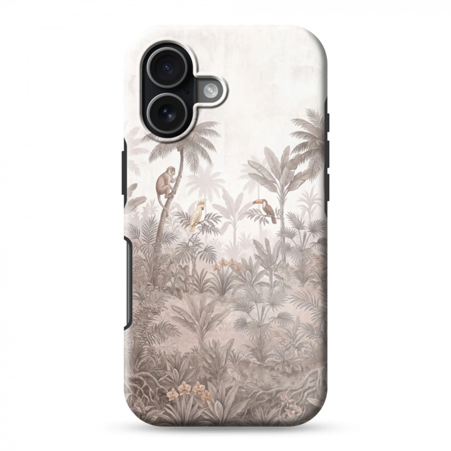 Jungle - Dieren - Palmbomen Toughcase MagSafe Apple iPhone 17 klein -3d
