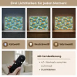 Kikker - Lelies - Groen Light Box met batterij (Wandlamp) middel 907 -USP_lichtkleurDE