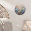 Bloemen - Natuur - Waterverf - Kunst Akoestische PET Vilt - Rond klein -sfeer4