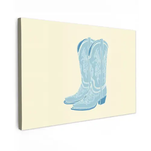 Illustratie - Cowboylaarzen - Patroon canvas 2cm klein -z3d