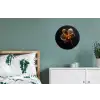 Orchidee - Doorzichtig - Bloem Wandcirkel aluminium klein -slaapkamer