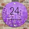 Lavendel - Klassiek Naambord Rond klein -sfeer2