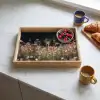 Hert - Wilde bloemen - Bos Dienblad Rechthoek middel -sfeer2